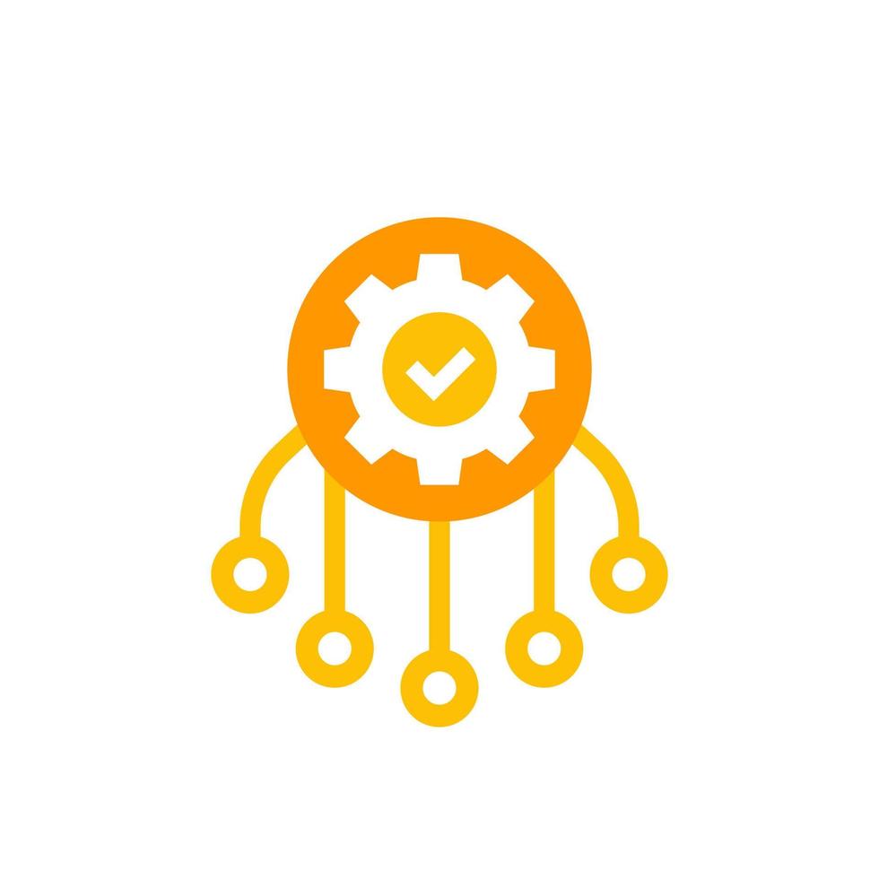 Multichannel marketing vector icon on white