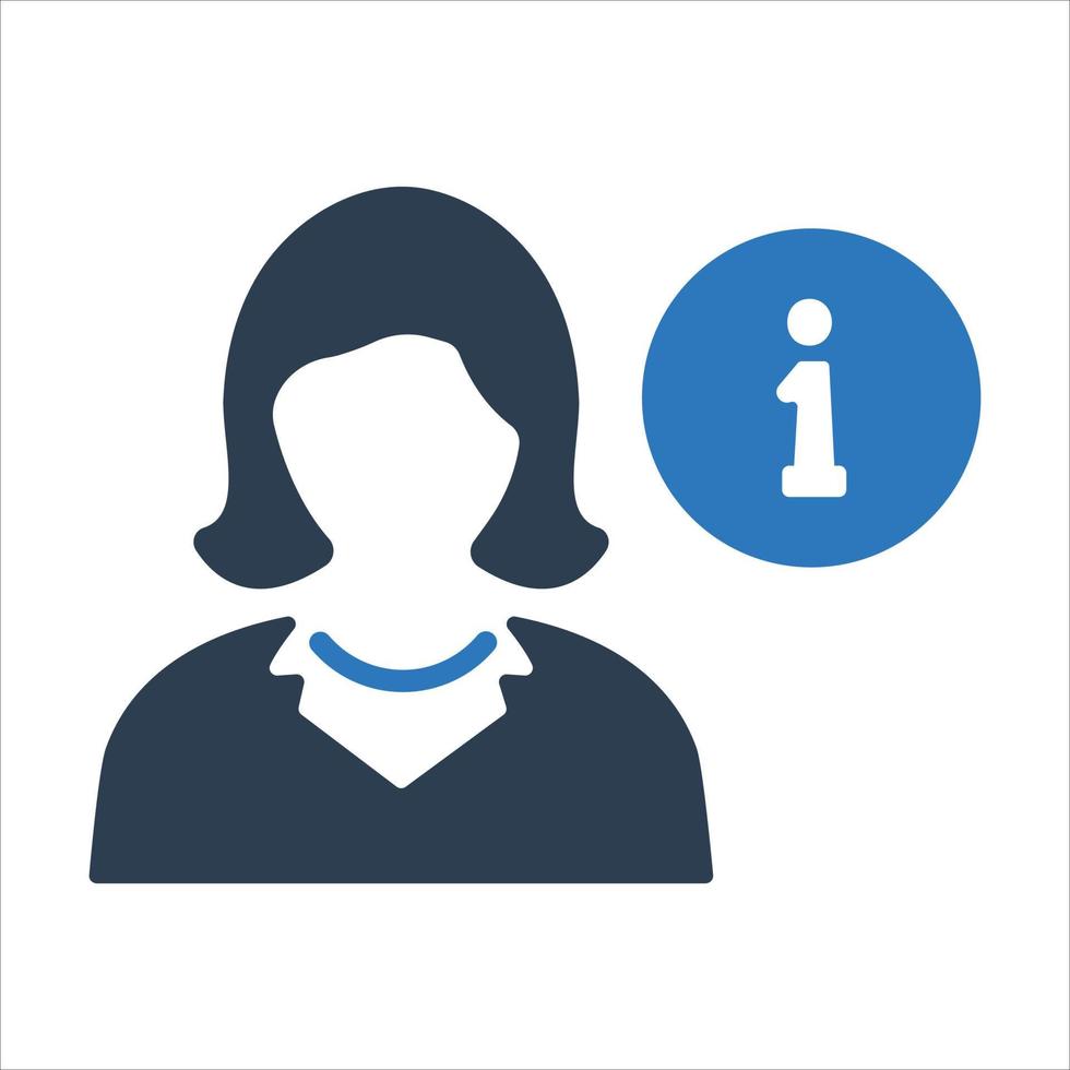 User information, account, business support icon vector