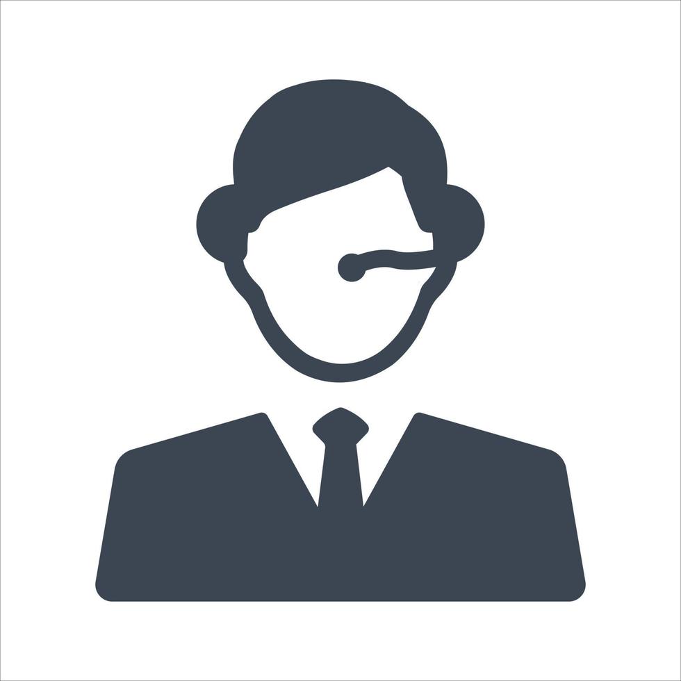 Customer support, help, call center icon vector