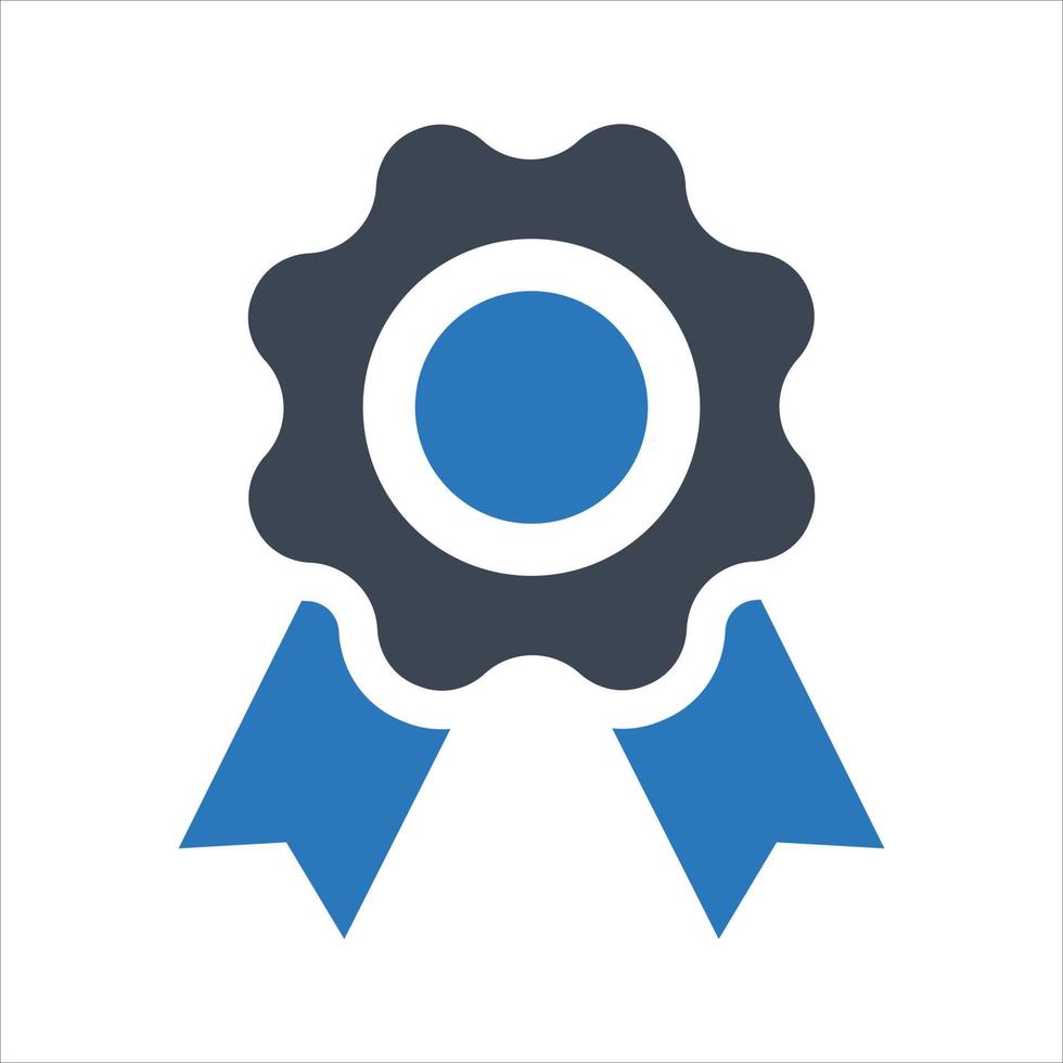 Award ribbon, badge, best quality icon vector