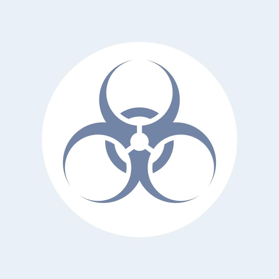 biohazard symbol, biological hazard sign isolated on white vector