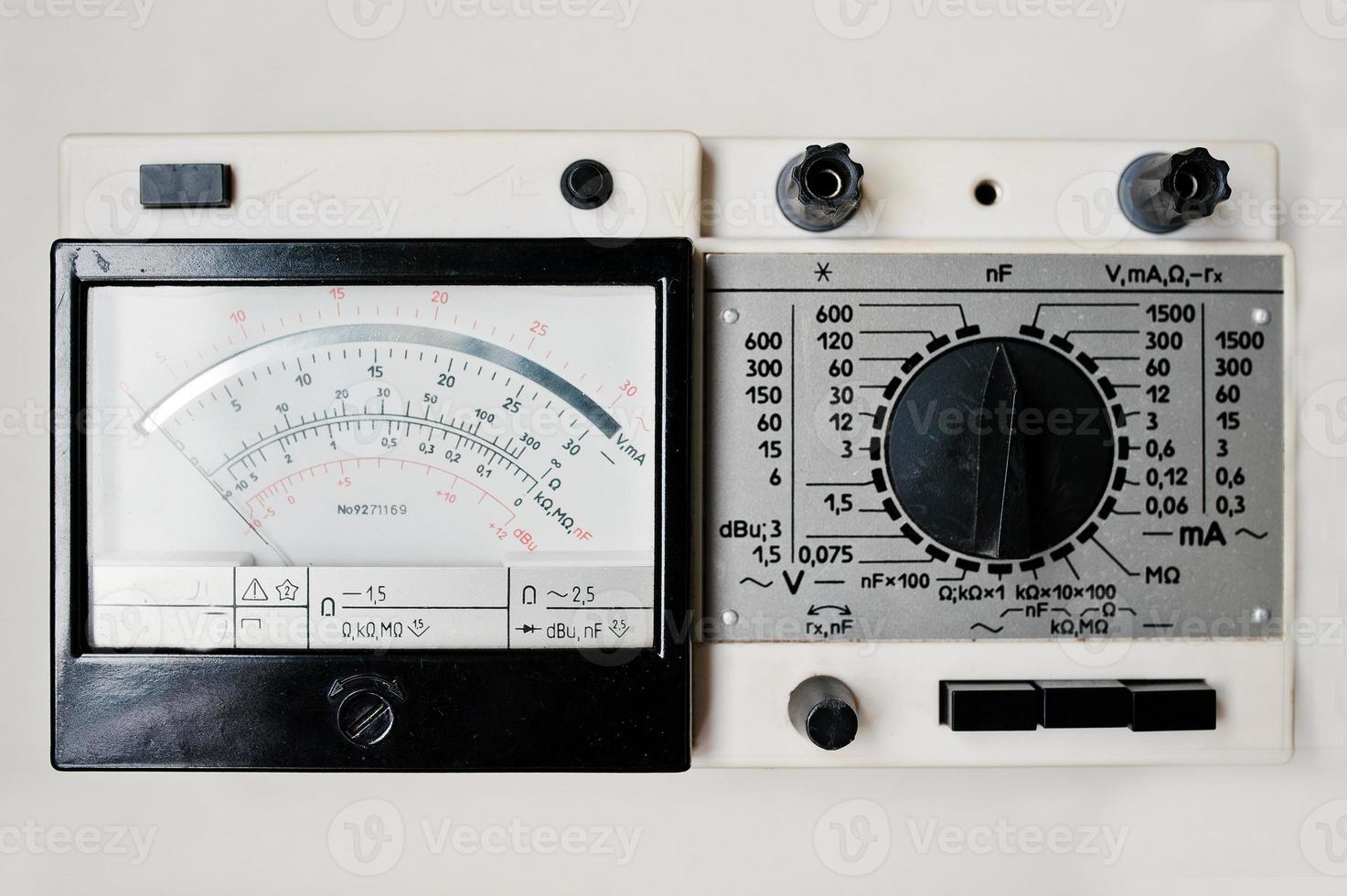 Old vintage soviet digital ammeter electrical tester multimeter photo