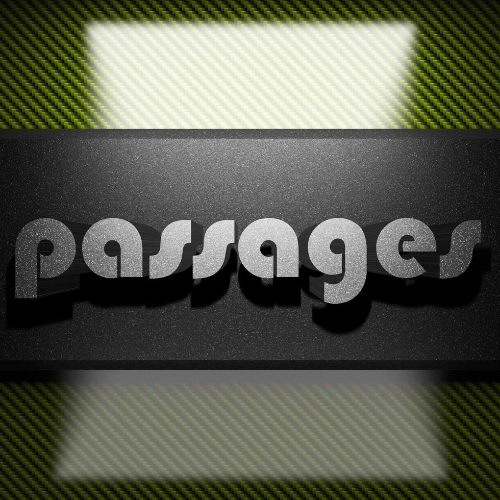 passages word of iron on carbon photo