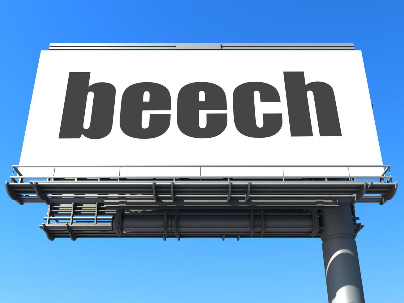 beech word on billboard photo