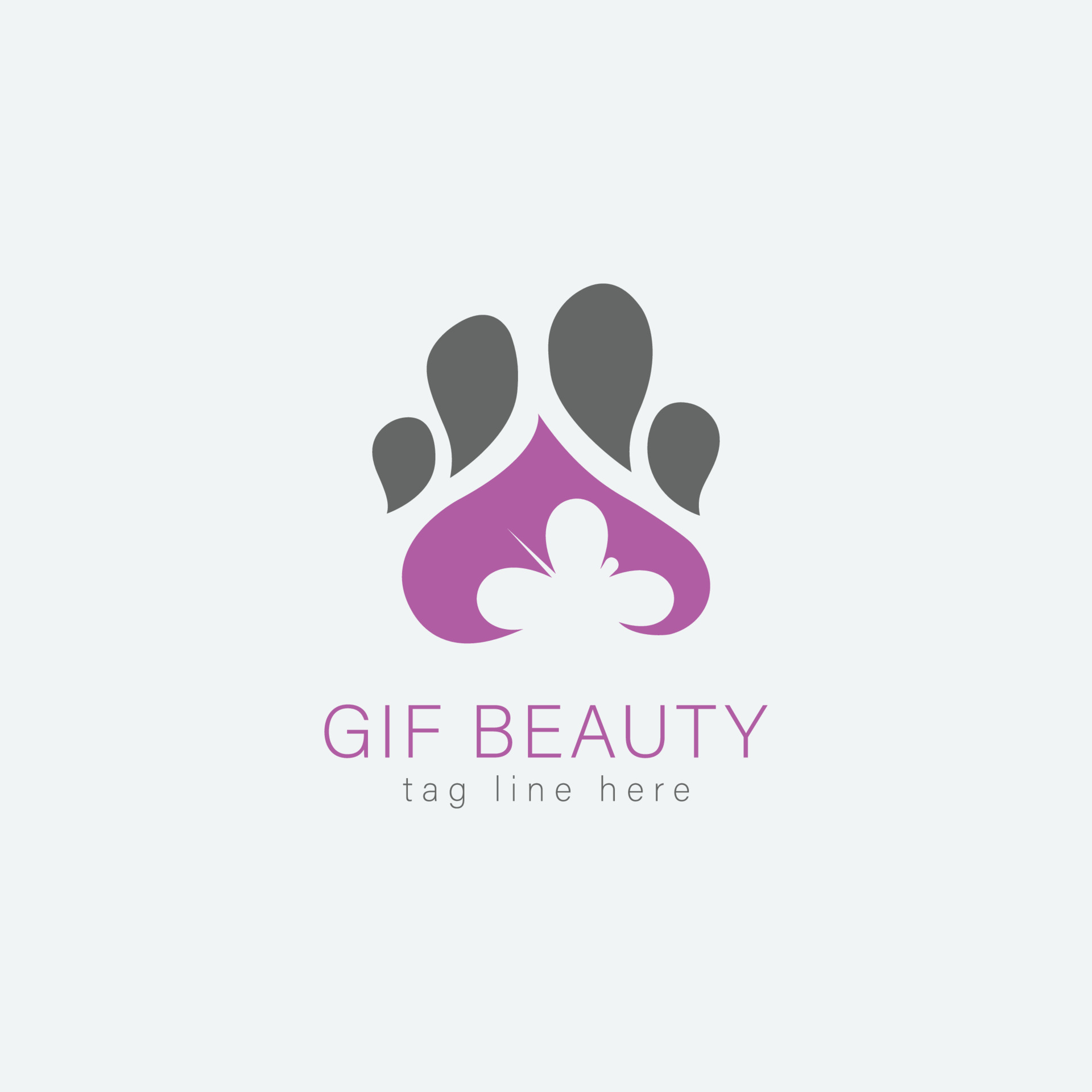 Pet Gift Beauty Unique Minimal Logo Design And Pet Leg Icon 5976820 ...