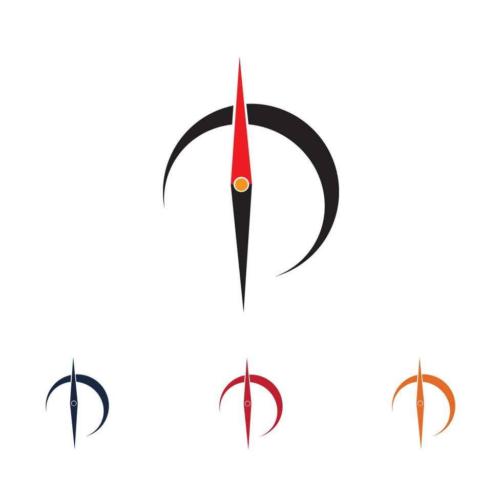 conjunto de logotipo de brújula vector