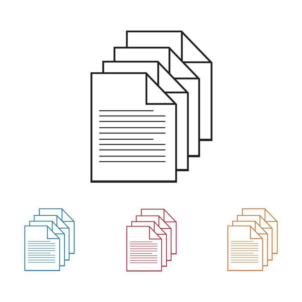 document vector icon