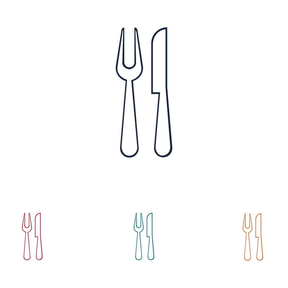 cutlery logo vector