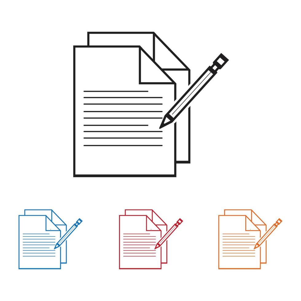 icono de vector de documento