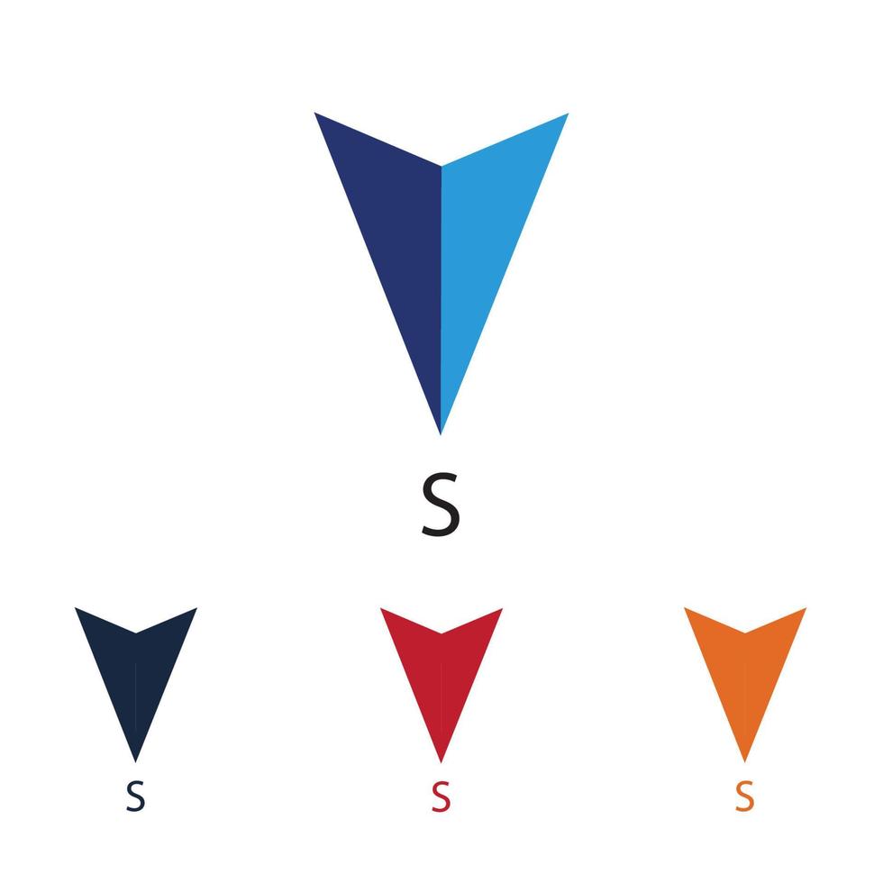 set of compass logo vector