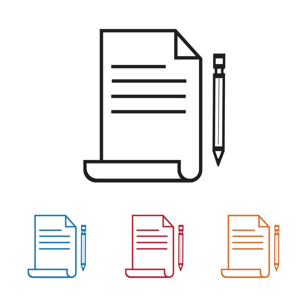 document vector icon