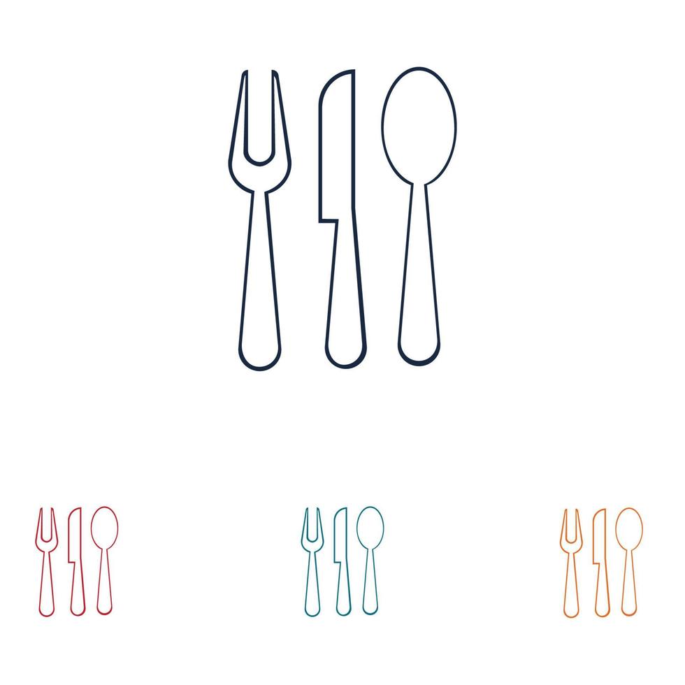 cutlery logo vector