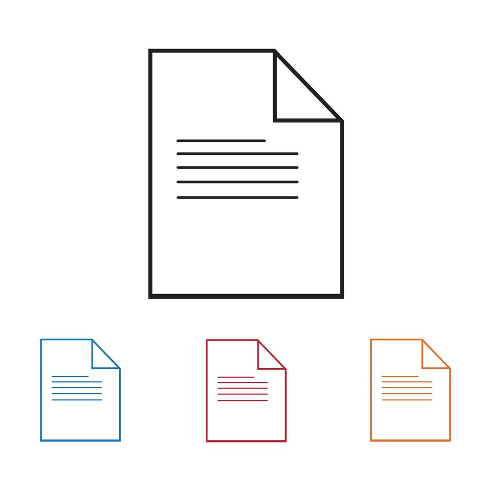 document vector icon