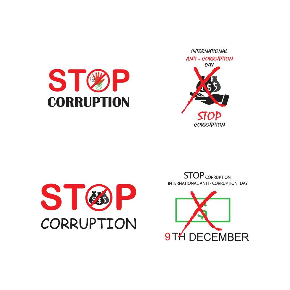 world corruption day vector