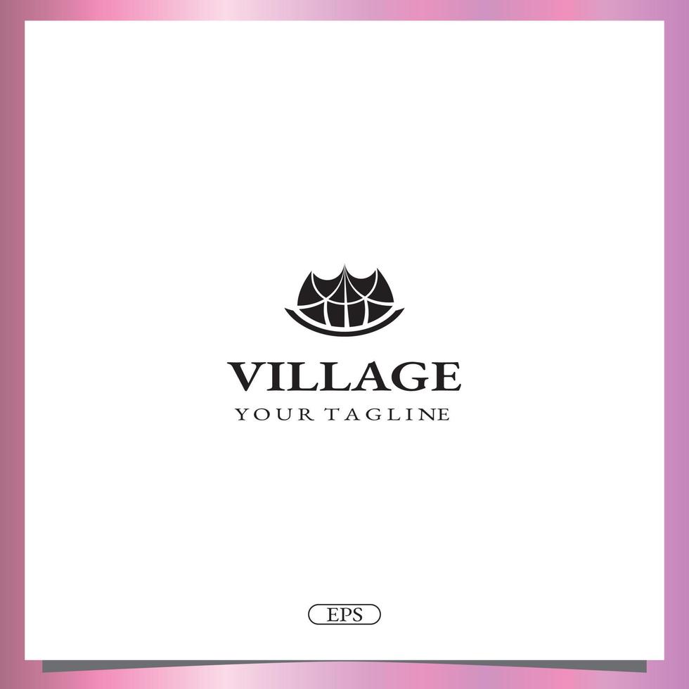 village  logo premium elegant template vector eps 10