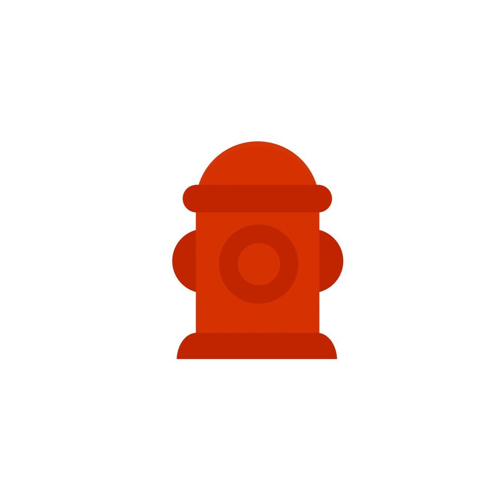 Fire hydrant. Flat cartoon illustration. vector