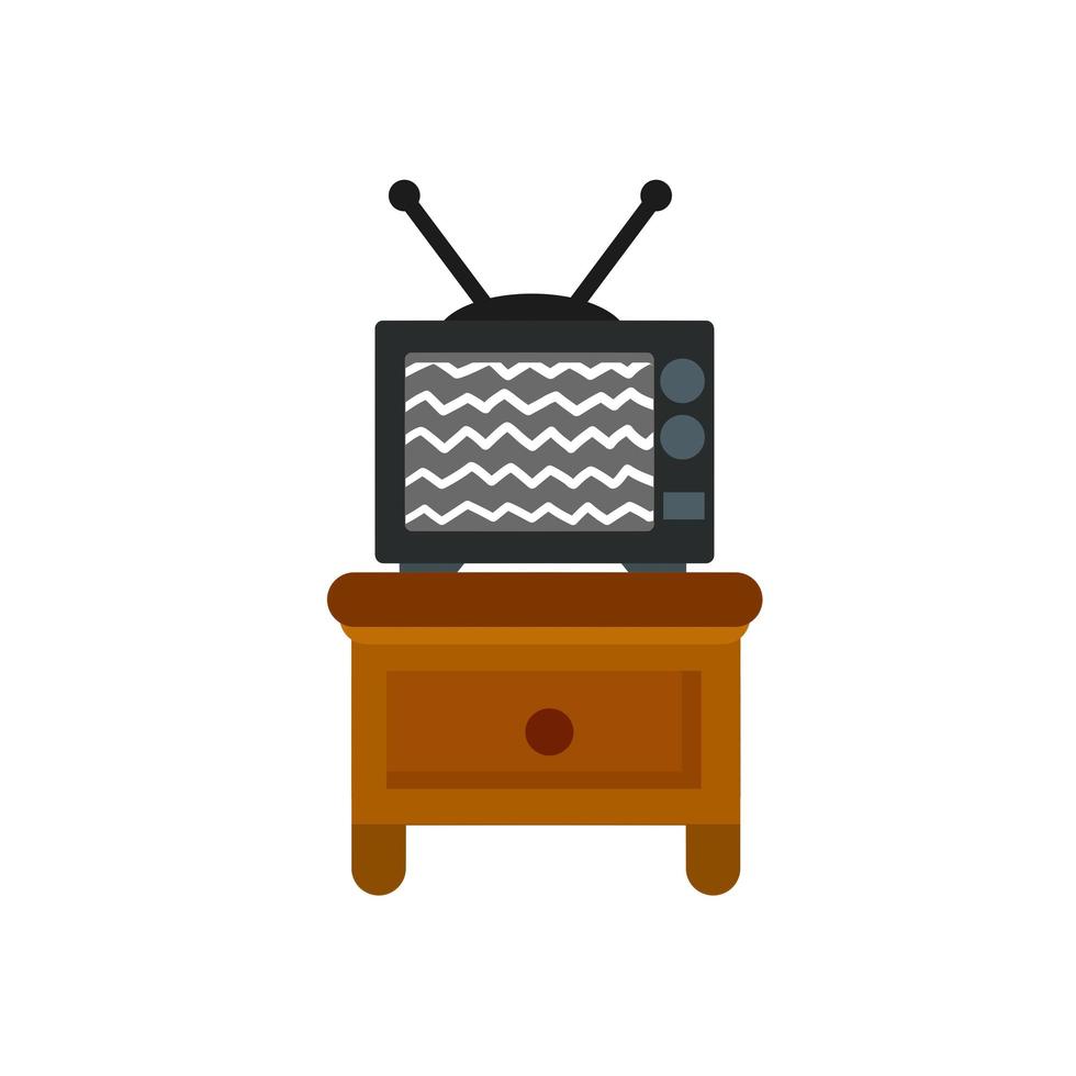 televisión vieja electrodomésticos retro vector