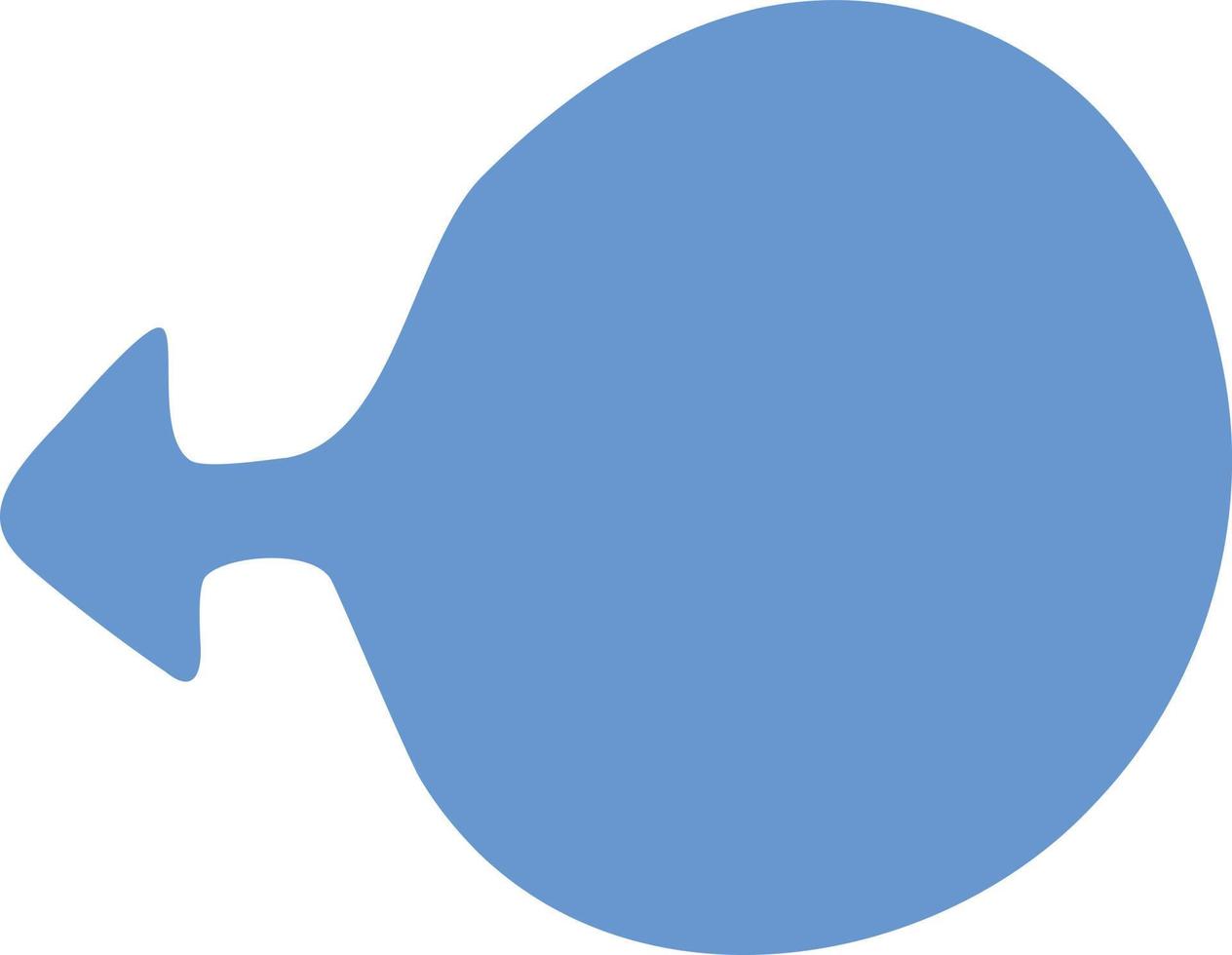 Blue Speech Bubble Icon design, hand draw element illustration. vector