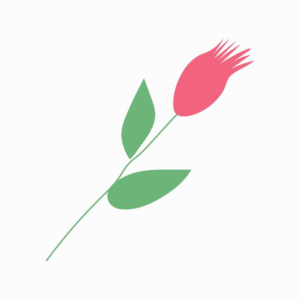 sprig of a flower plant vector