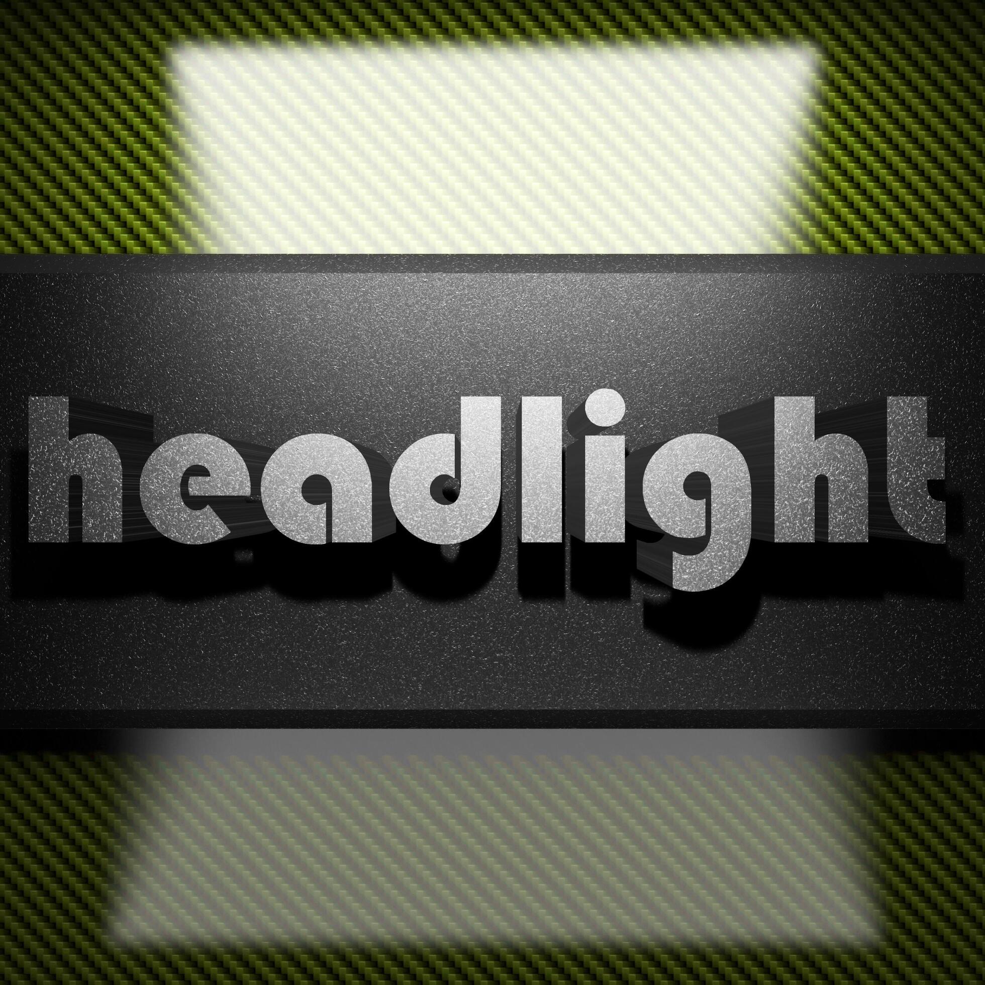 headlight word of iron on carbon 5980620 Stock Photo at Vecteezy