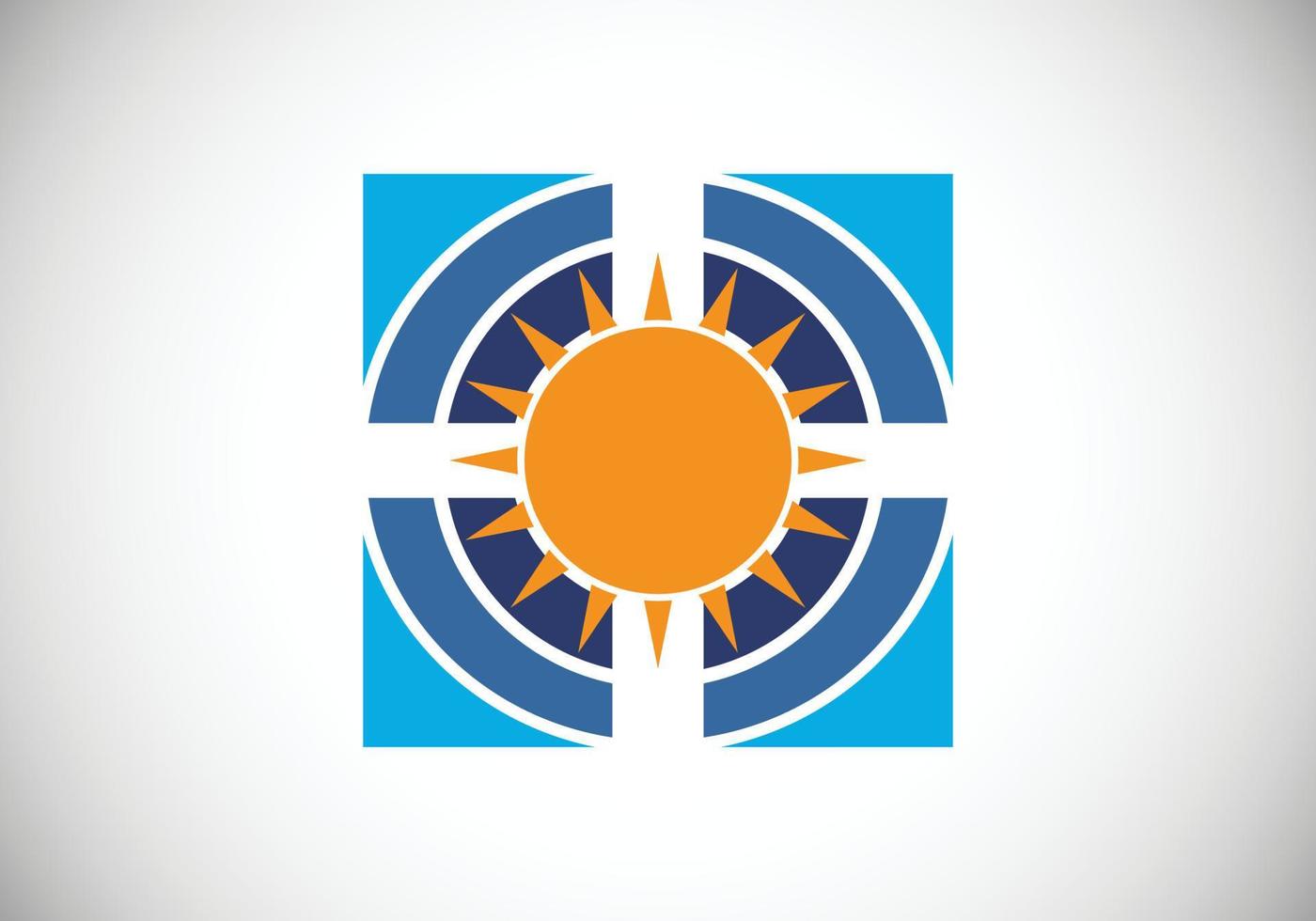 diseño de logotipo de sol creativo abstracto, logotipo de sol de verano, símbolo de icono de explosión de sol vector