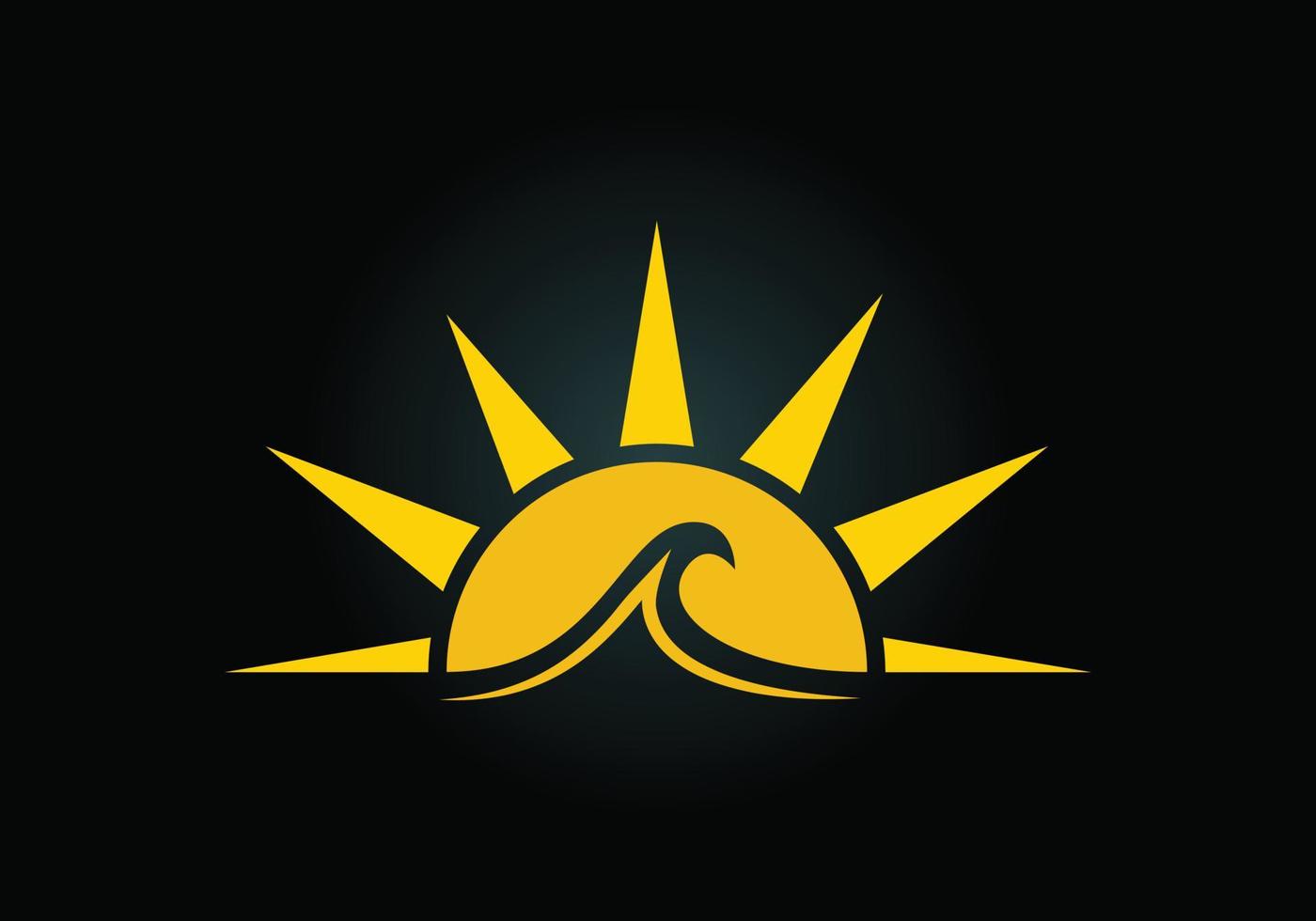 Abstract creative sun logo design, Summer Sun Logo, Sunburst icon sign symbol vector