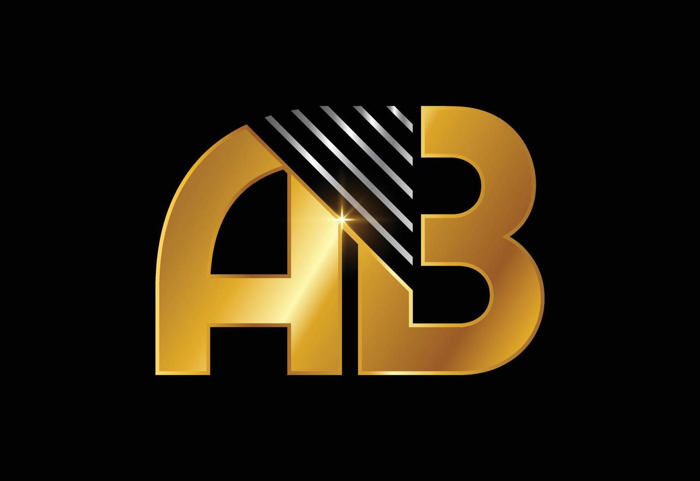 plantilla de vector de diseño de logotipo de letra ab de monograma inicial. símbolo del alfabeto gráfico para la identidad empresarial corporativa