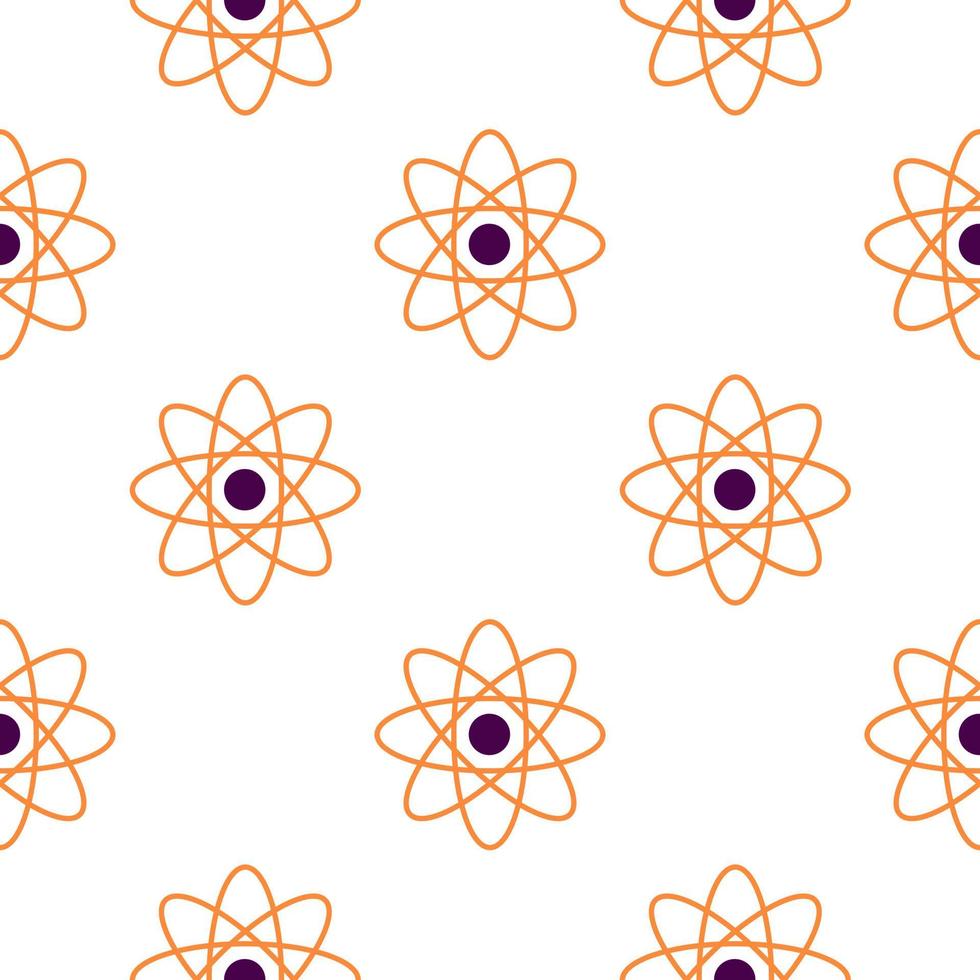 molecular seamless pattern with science theme vector
