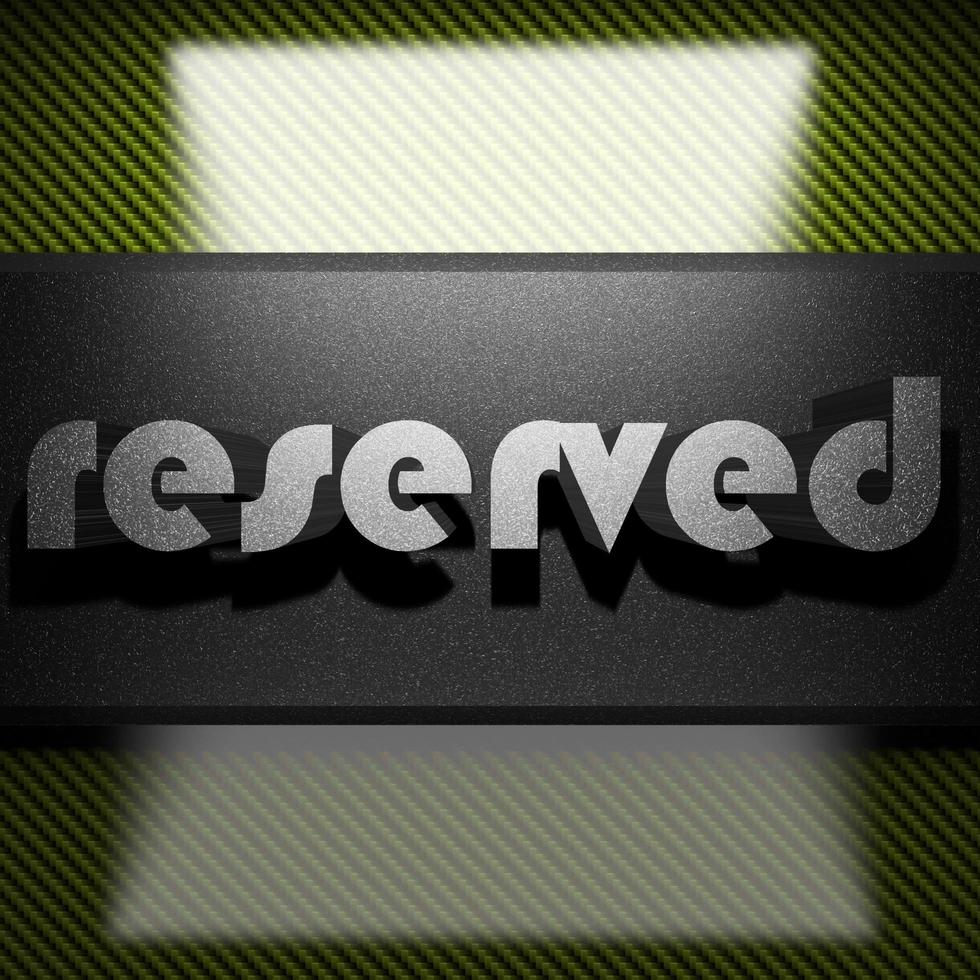 reserved word of iron on carbon photo