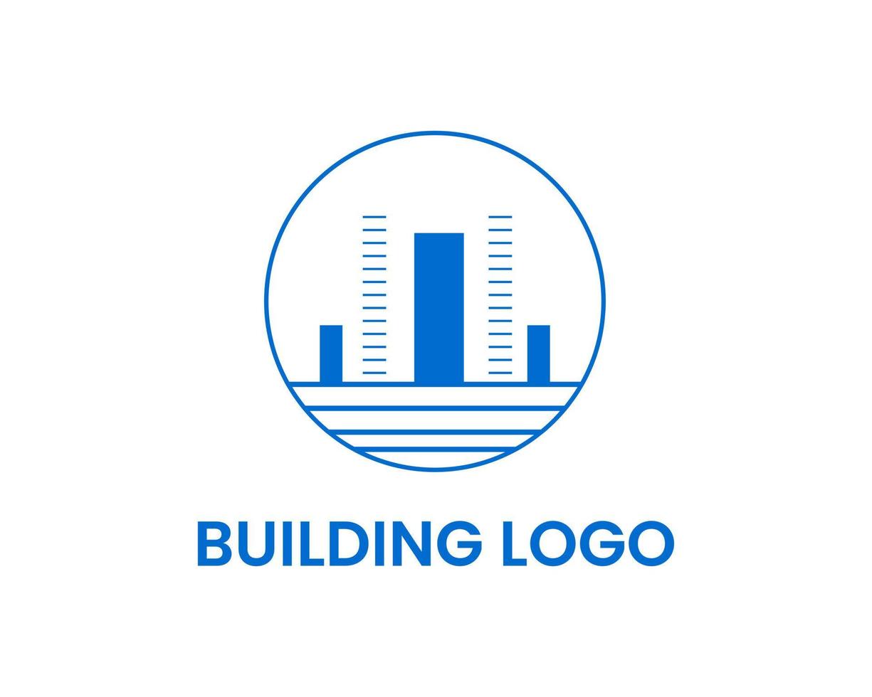 Building logo design vector