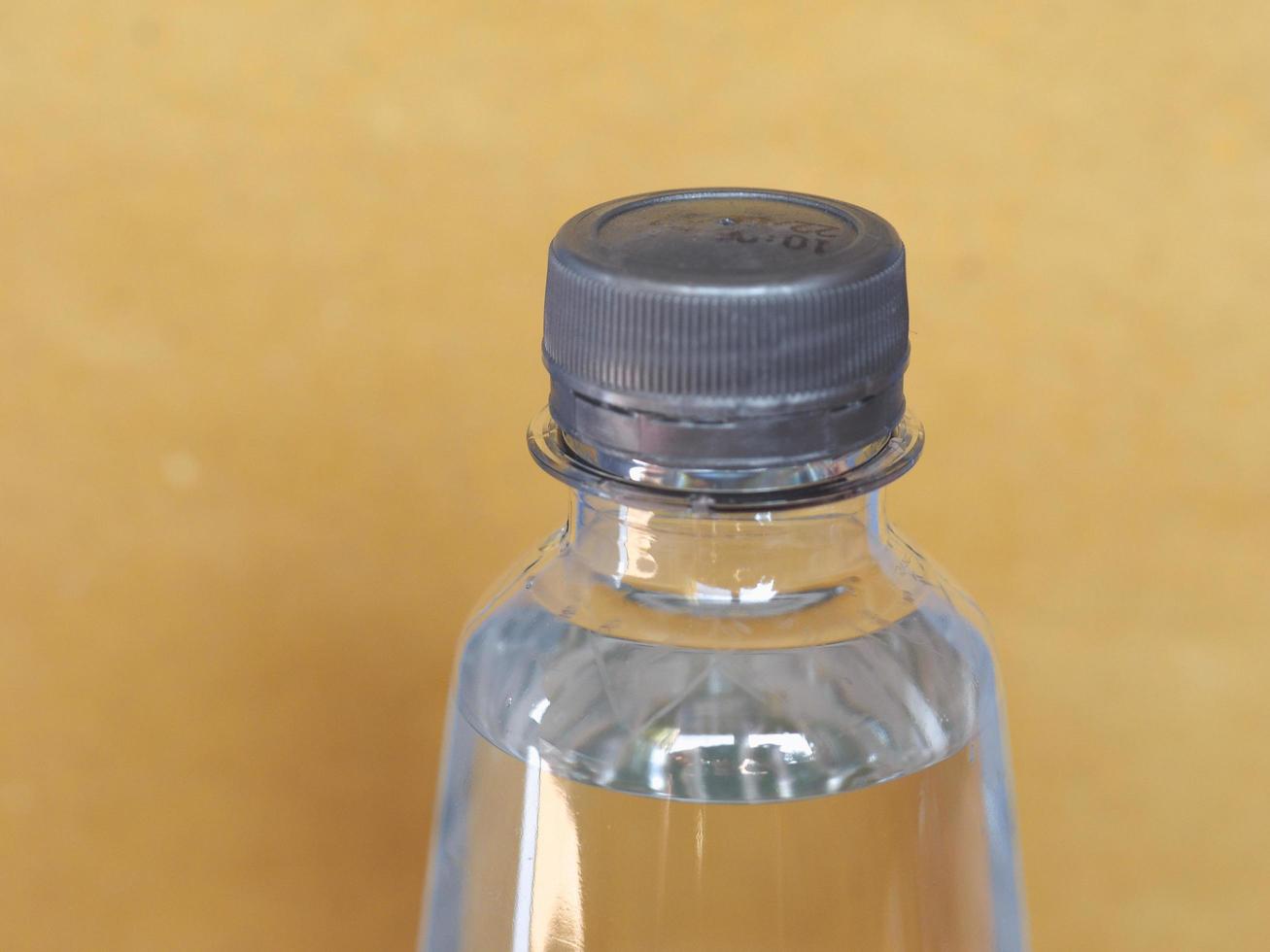 bottle of water with copy space photo