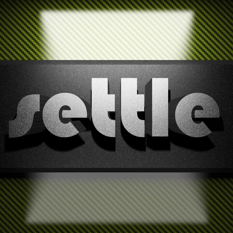 settle word of iron on carbon 5988706 Stock Photo at Vecteezy