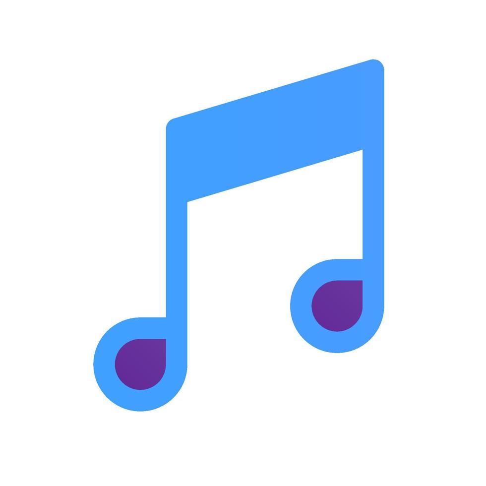 music note icon vector