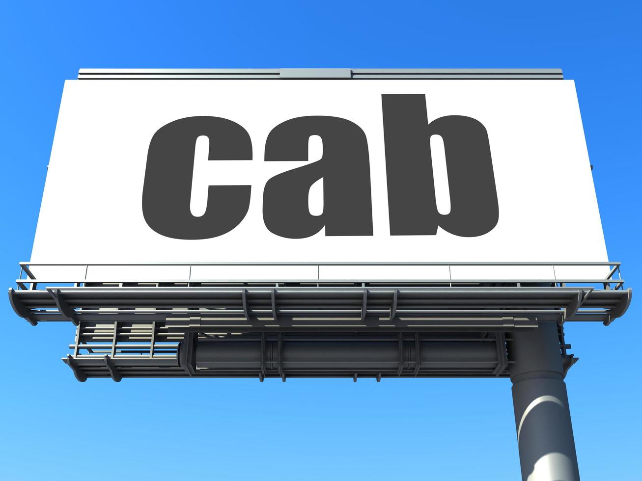 cab word on billboard photo