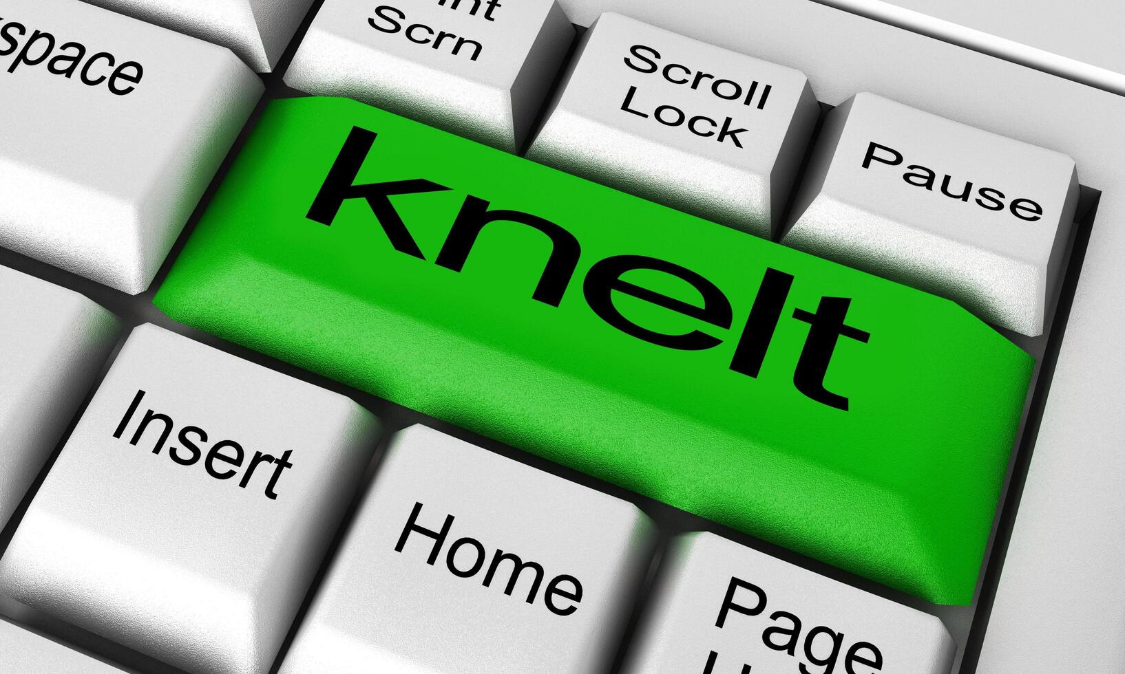 knelt word on keyboard button 5990041 Stock Photo at Vecteezy