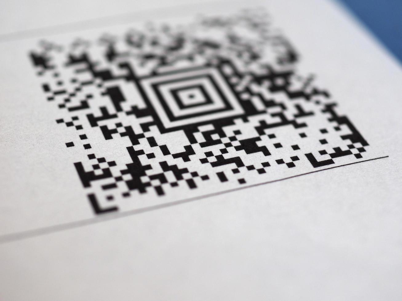 QR code barcode photo