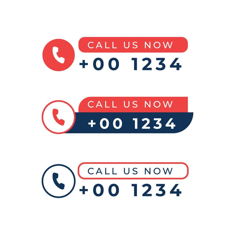 call and chat us now icon design template vector