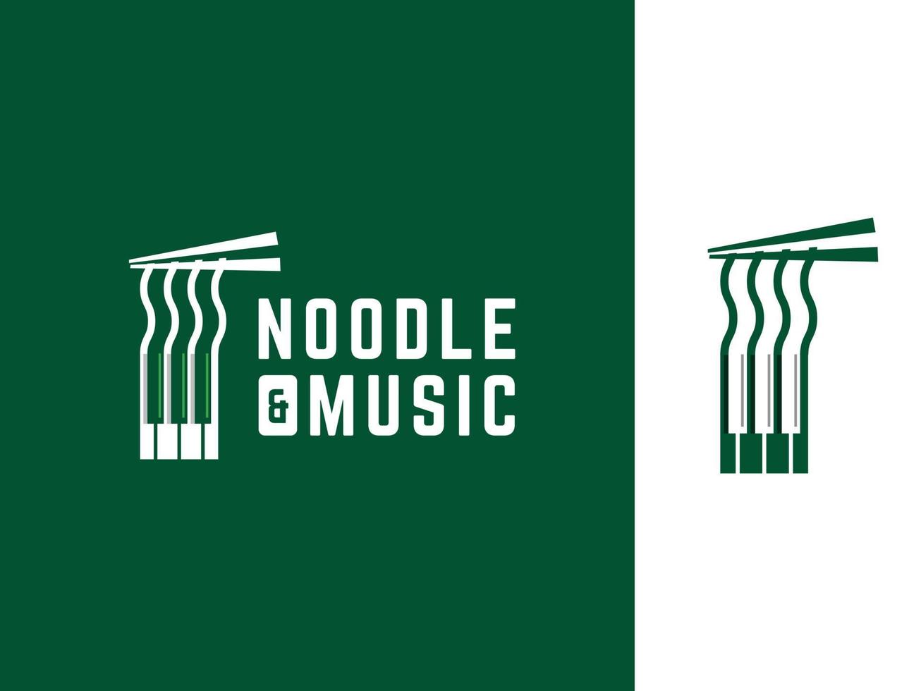 noodle logo design concept vector