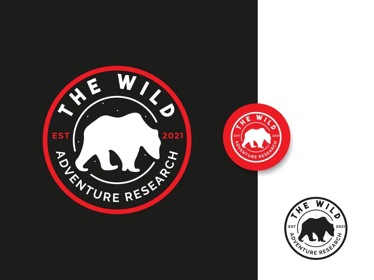 adventure logo design concept. The wild exploring vector