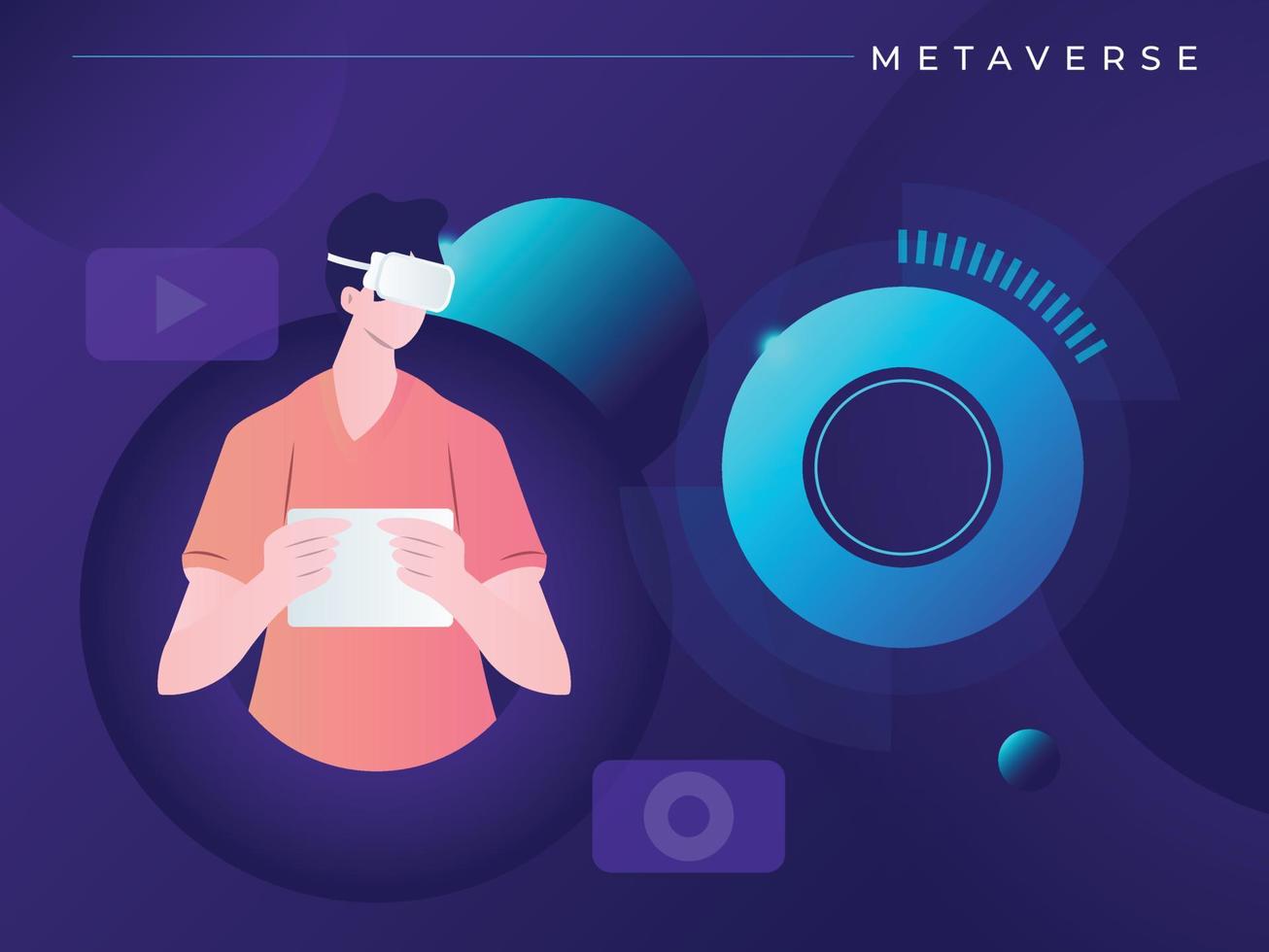 NFT background. Metaverse background illustrations vector