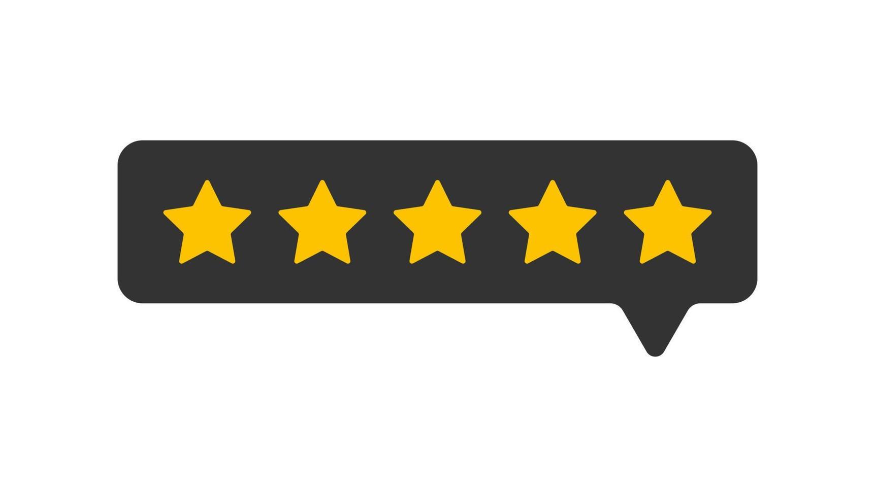 Vector 5 star feedback rate us service satisfaction. Rating five stars