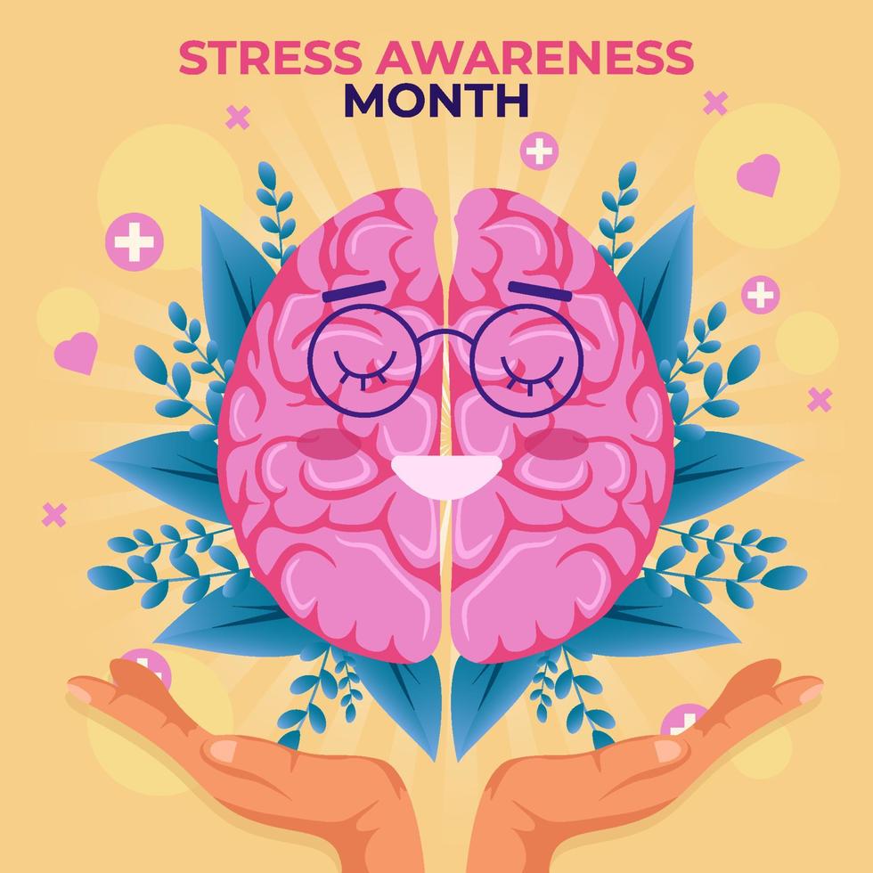 Stress Awareness Month vector