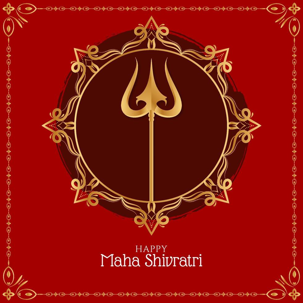 diseño de fondo feliz maha shivratri vector