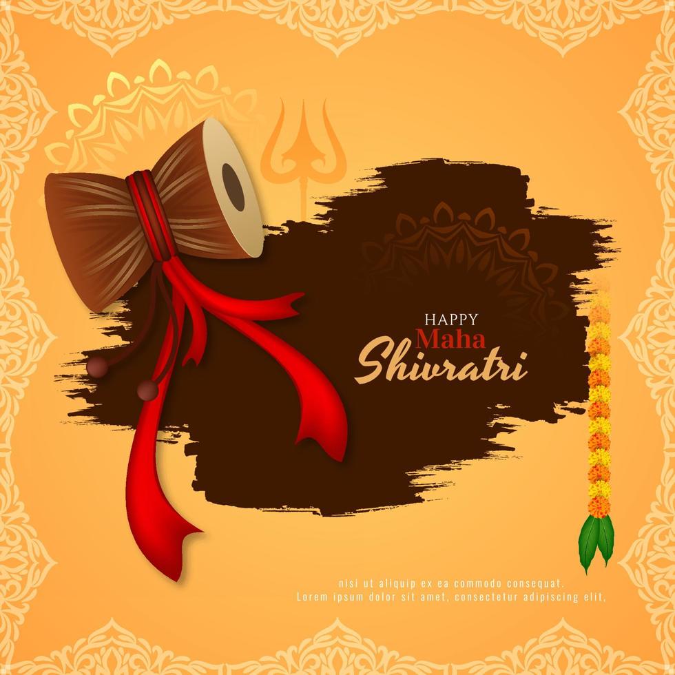 Happy Maha Shivratri background design vector