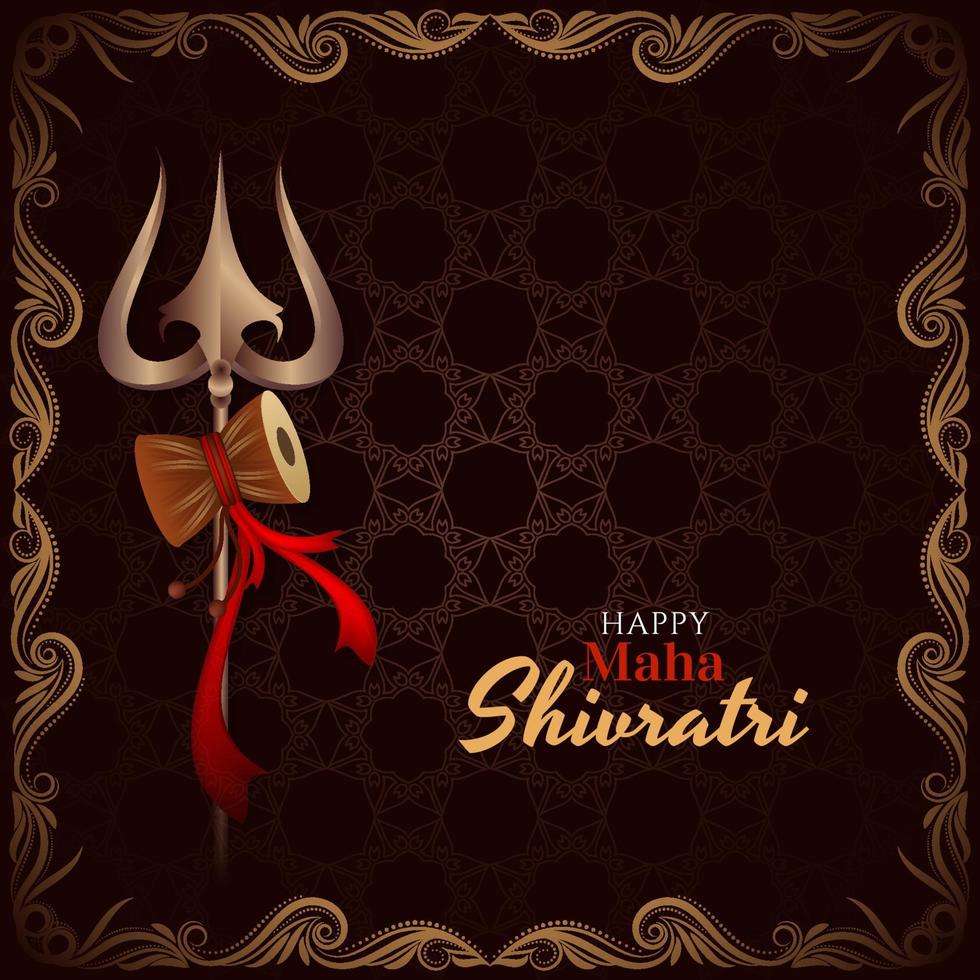 Happy Maha Shivratri background design vector