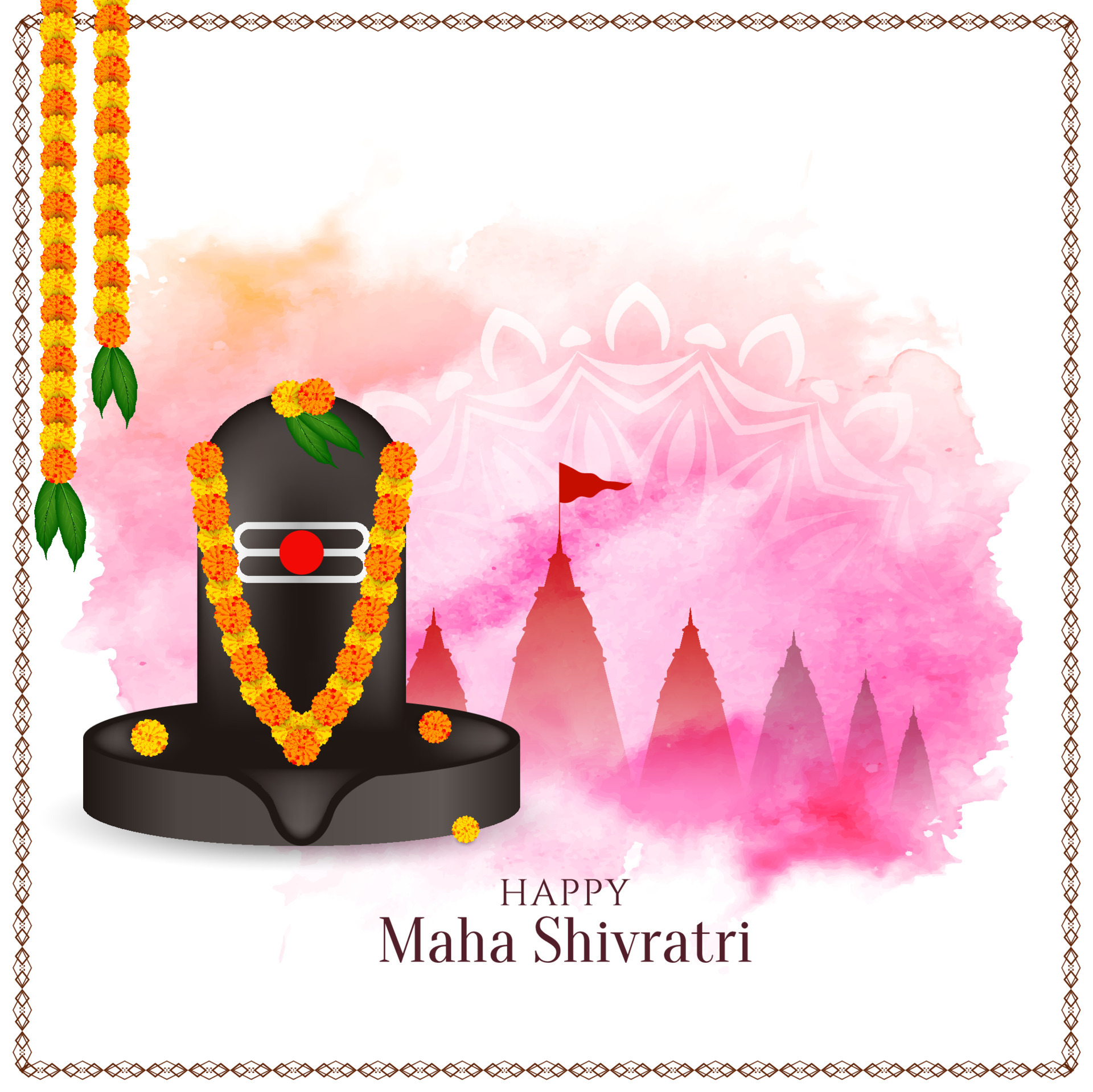 Happy Maha Shivratri festival celebration background design 5991824 Vector  Art at Vecteezy