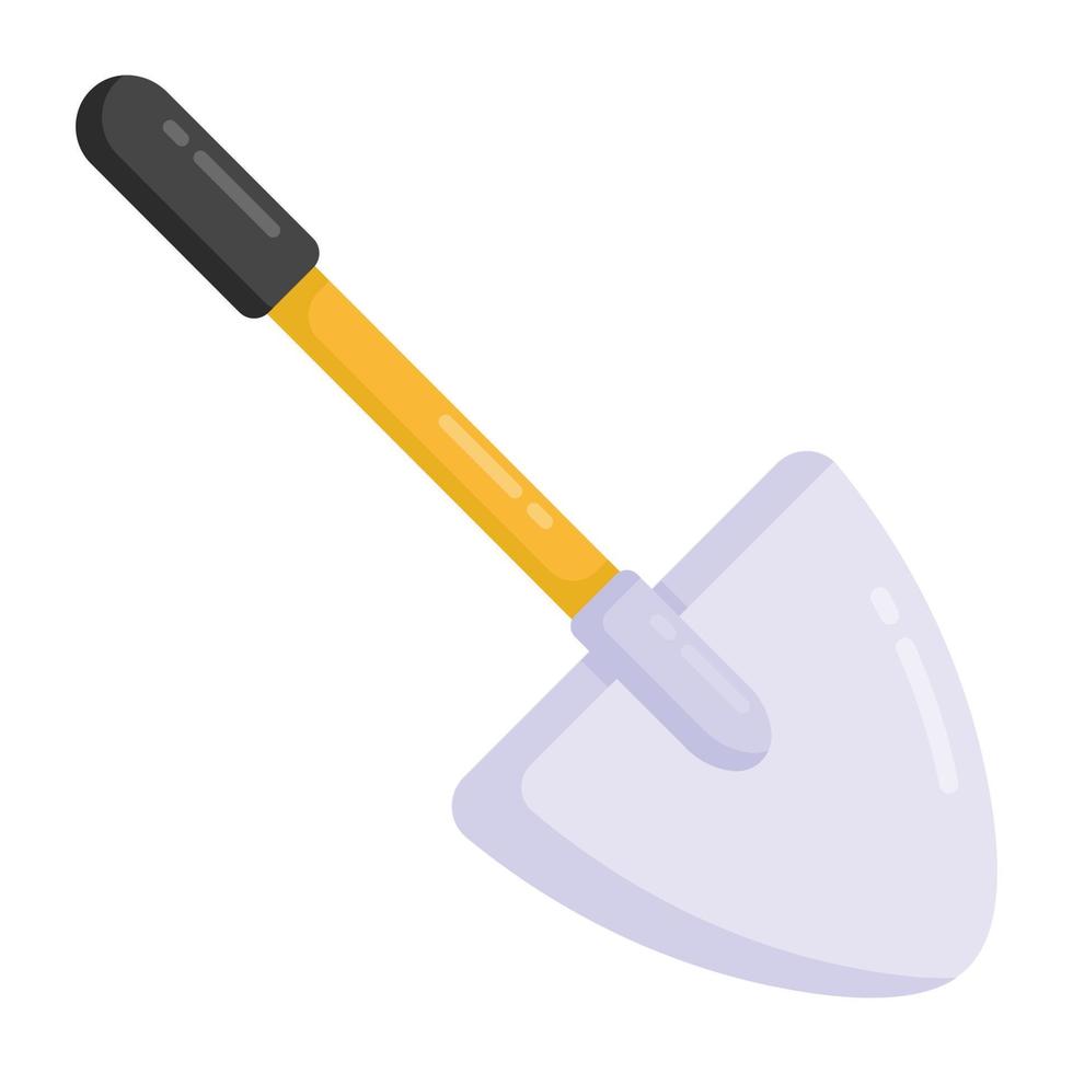 Shovel flat icon, premium download vector