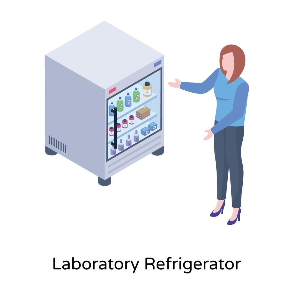 An isometric illustration of keratometer vector