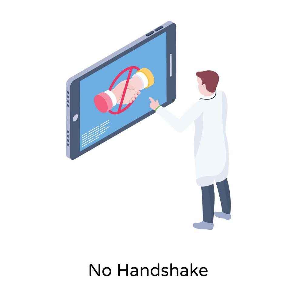 X ray doctor illustration in isometric design vector