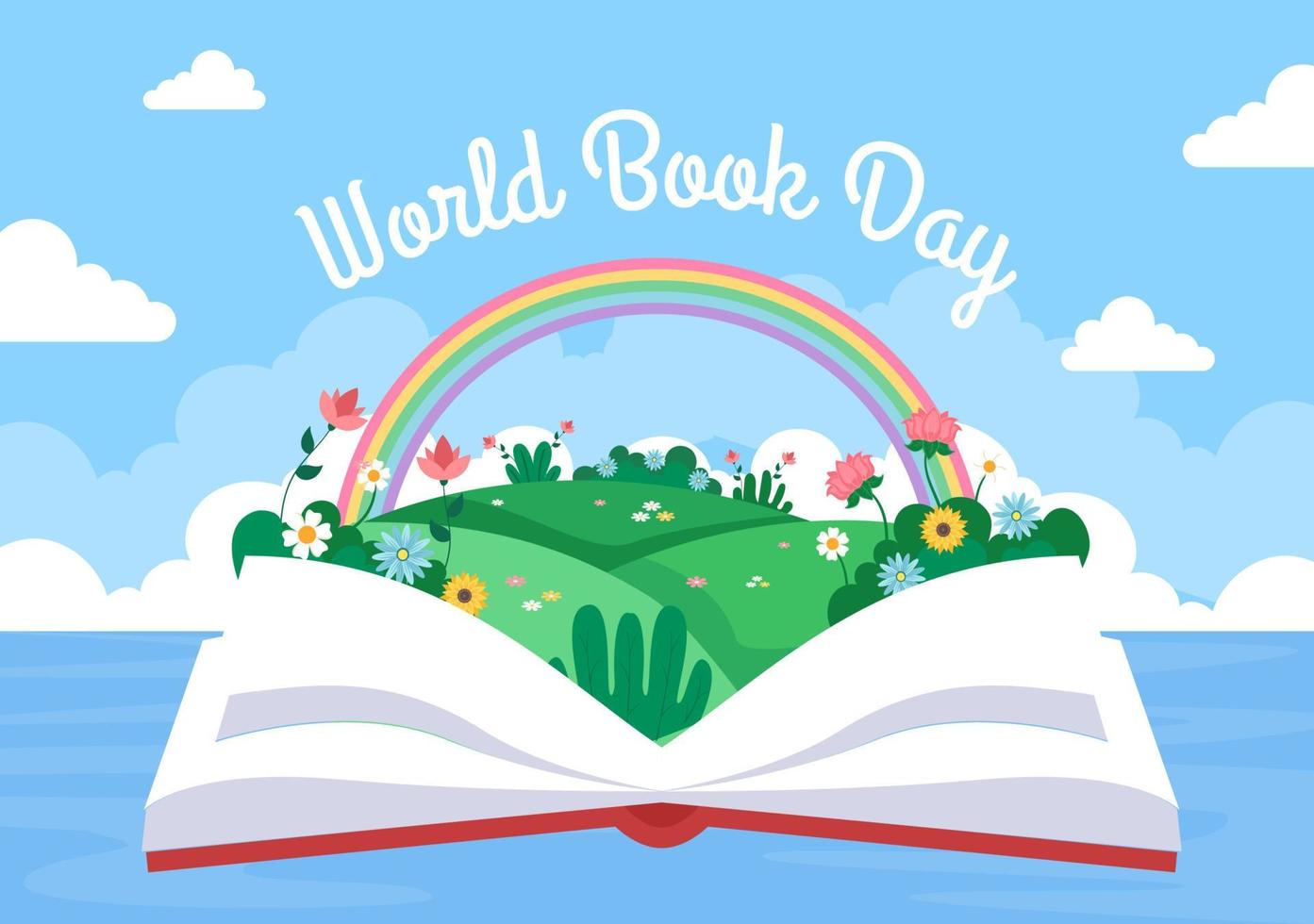 World Book Day Flat Cartoon Background Illustration. Stack of Books to  Reading, Increase Insight and Knowledge Suitable for Wallpaper or Poster  5992422 Vector Art at Vecteezy